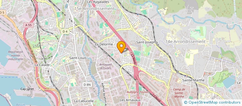 localisation de l'entreprise MADAME VALERIE VIGOT à MARSEILLE 15EME