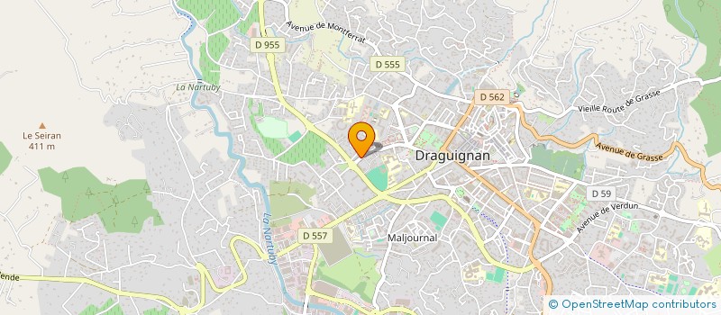 localisation de l'entreprise MADAME VALERIE VILLAIN à DRAGUIGNAN
