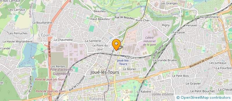 localisation de l'entreprise MADAME VALERIE VILLOTEAU  JOUE-LES-TOURS