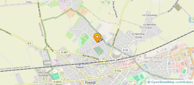 localisation de l'entreprise MADAME VALERIE VIMARD  YVETOT