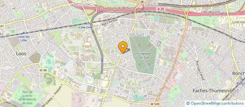 localisation de l'entreprise MADAME VALERIE VINCHENT à LILLE