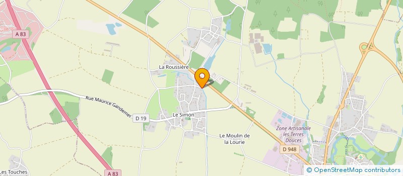 localisation de l'entreprise MADAME VALERIE VIOLETTE à SAINTE-HERMINE