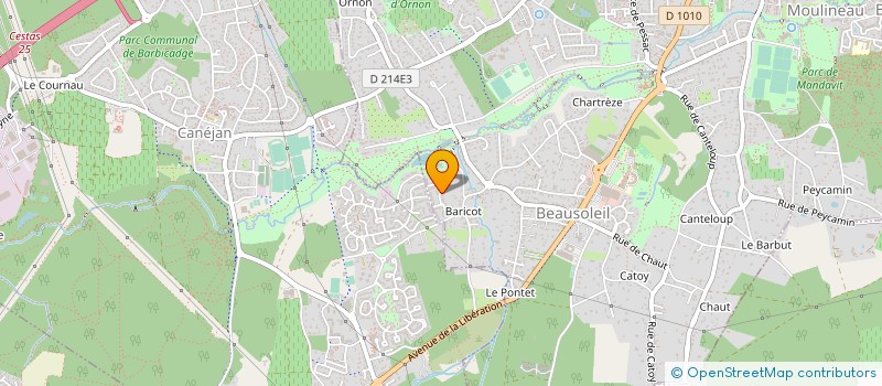 localisation de l'entreprise MADAME VALERIE VION  GRADIGNAN