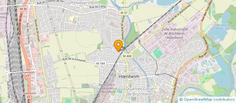 localisation de l'entreprise MADAME VALERIE VO  HNHEIM