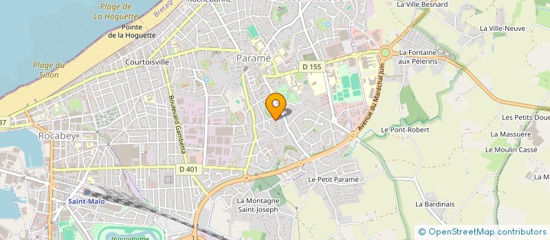 localisation de l'entreprise MADAME VALERIE VONBANK  SAINT-MALO