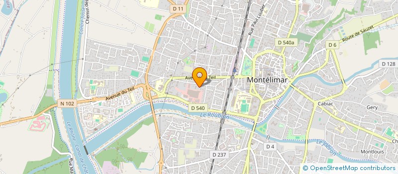 localisation de l'entreprise MADAME VALERIE WATERLOT  MONTELIMAR