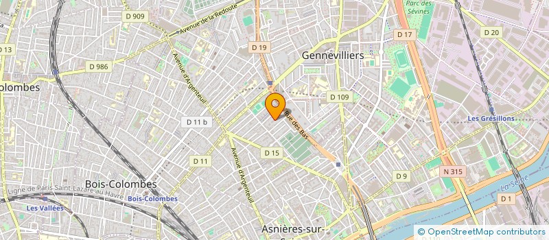 localisation de l'entreprise MADAME VALERIE WROBEL à ASNIERES-SUR-SEINE