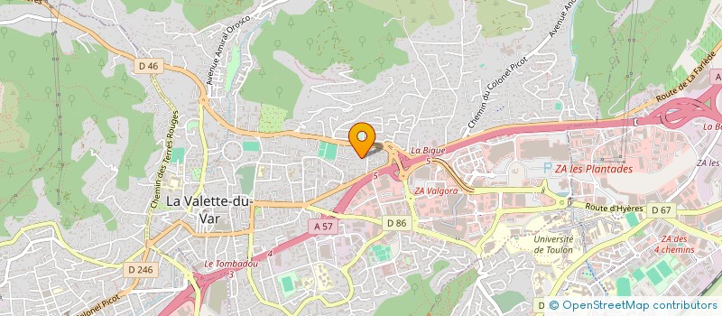 localisation de l'entreprise MADAME VALERIE ZAFIROPOULOS  LA VALETTE-DU-VAR