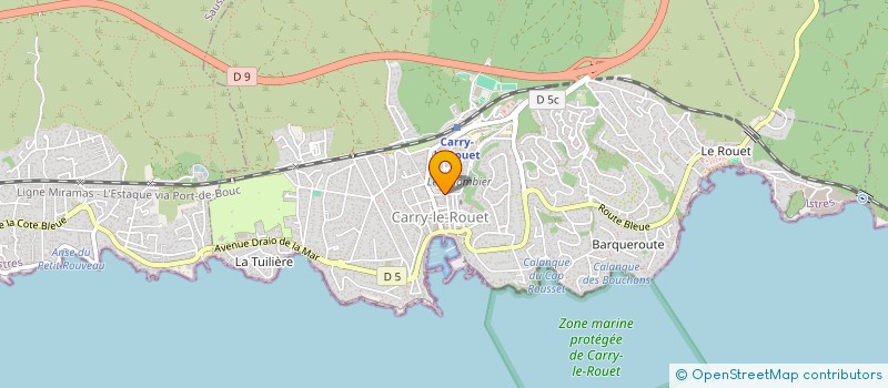 localisation de l'entreprise MADAME VALERIE ZOUAOUT  CARRY-LE-ROUET