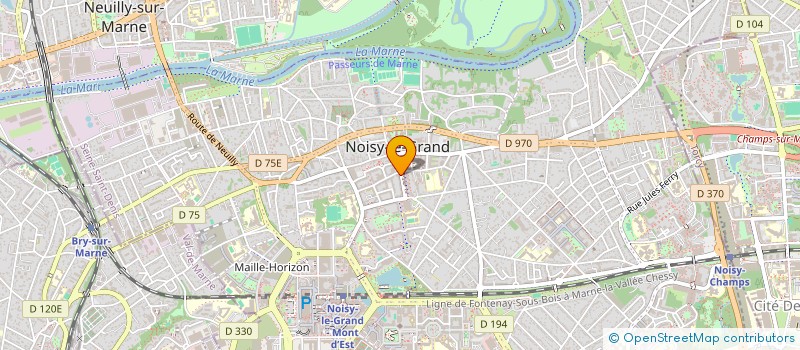 localisation de l'entreprise MADAME VALERIE ZUBER  NOISY-LE-GRAND