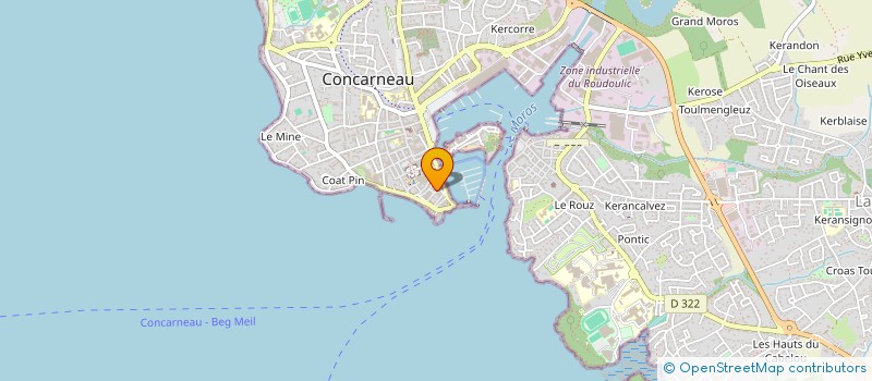 localisation de l'entreprise MADAME VALERIIE TANTER  CONCARNEAU