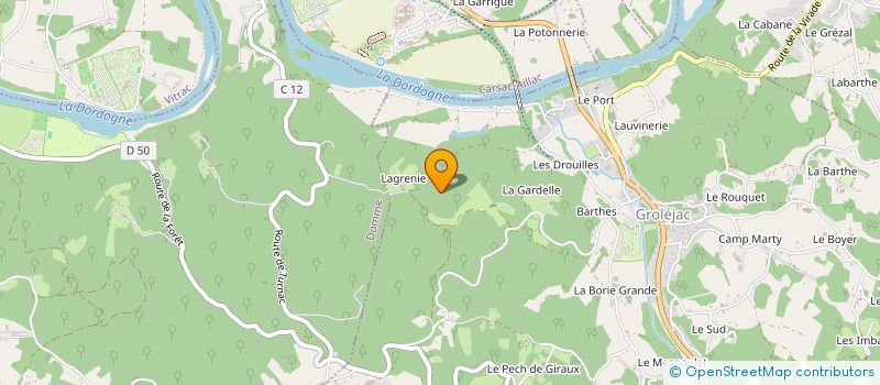 localisation de l'entreprise MADAME VALERINE BOURMIER  SAINT-MARTIAL-DE-NABIRAT