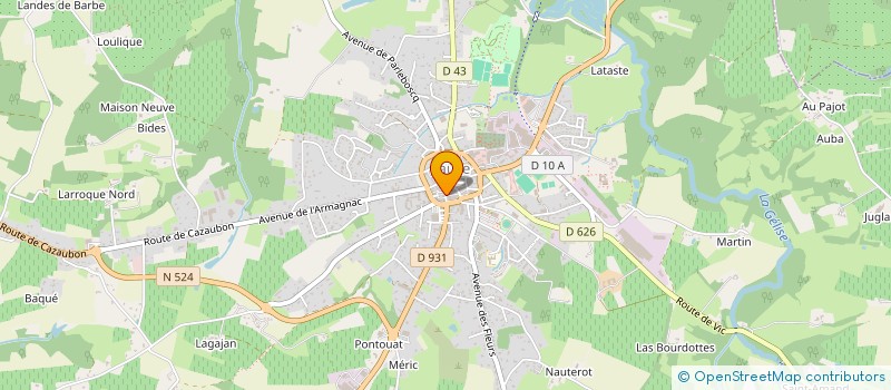 localisation de l'entreprise MADAME VALERY VERNAY à EAUZE