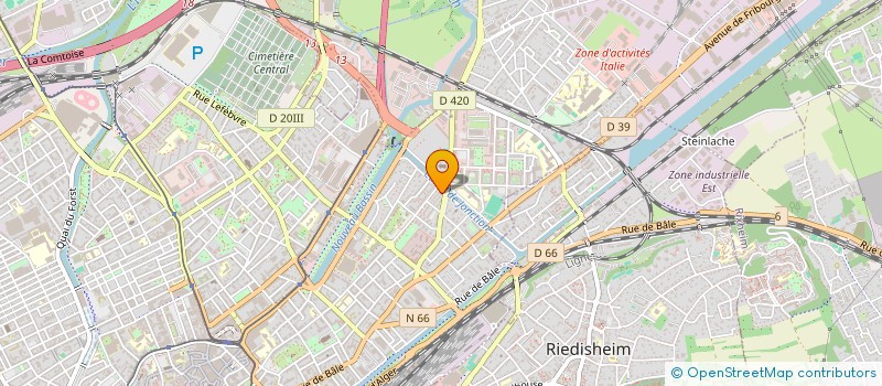 localisation de l'entreprise MADAME VALJBONA SALJA  MULHOUSE