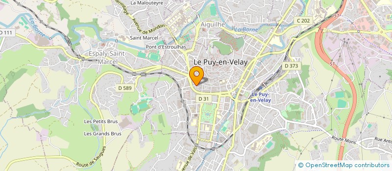 localisation de l'entreprise MADAME VALLERIE THOMAS à LE PUY-EN-VELAY