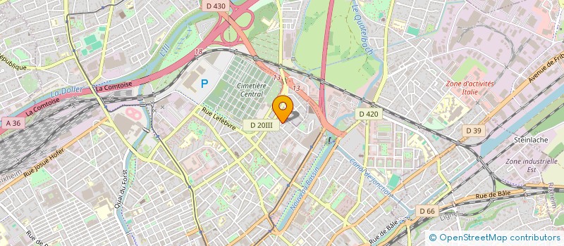 localisation de l'entreprise MADAME VALMIRA GJONAJ  MULHOUSE