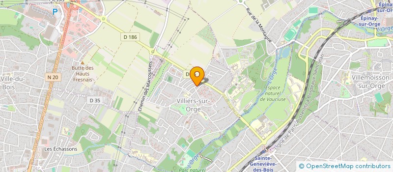 localisation de l'entreprise MADAME VAN LE  VILLIERS-SUR-ORGE