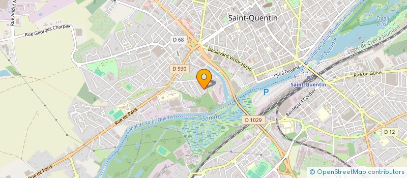 localisation de l'entreprise MADAME VANCOEILLIE BOITELLE à SAINT-QUENTIN