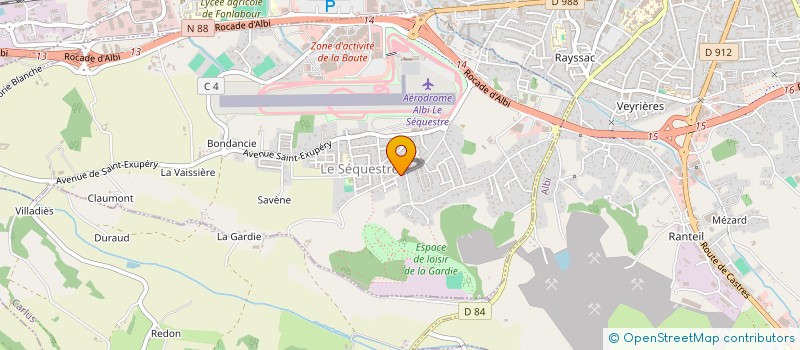 localisation de l'entreprise MADAME VANDA RIBEIRO DA CRUZ  LE SEQUESTRE