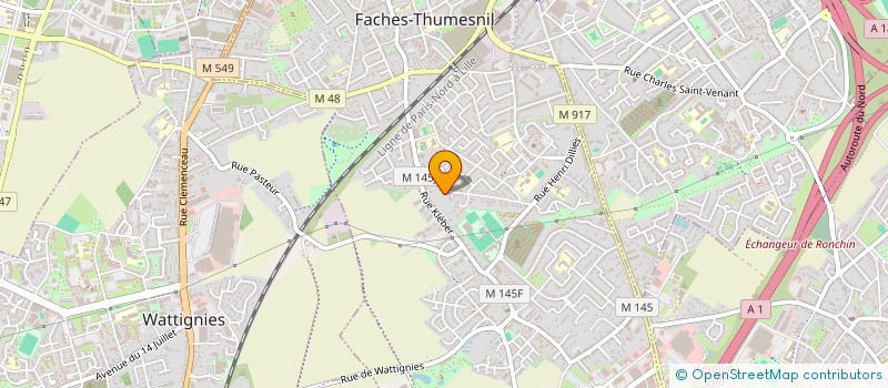 localisation de l'entreprise MADAME VANDROMME VANPOPERINGHE  FACHES-THUMESNIL