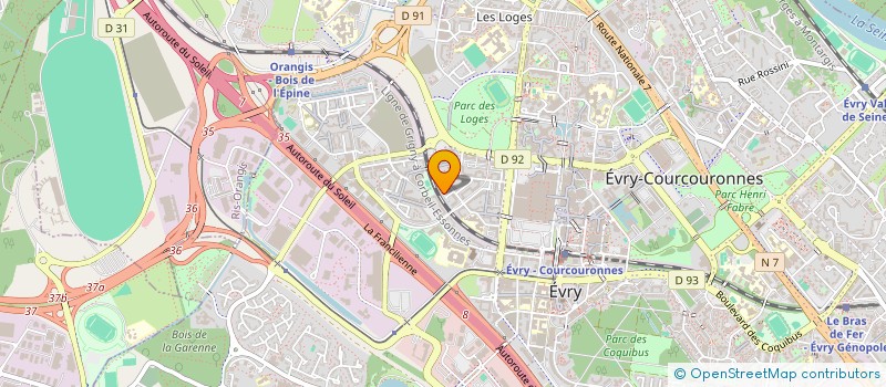 localisation de l'entreprise MADAME VANES NSIKEKOLO NZOUMBA  EVRY-COURCOURONNES