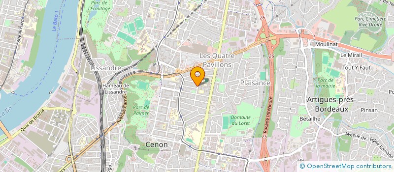 localisation de l'entreprise MADAME VANESSA AGOSSOU  CENON