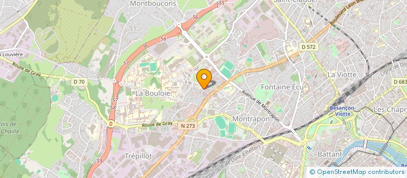 localisation de l'entreprise MADAME VANESSA ALLOU à BESANCON