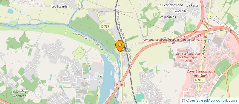 localisation de l'entreprise MADAME VANESSA ANDUEZA  GOND-PONTOUVRE