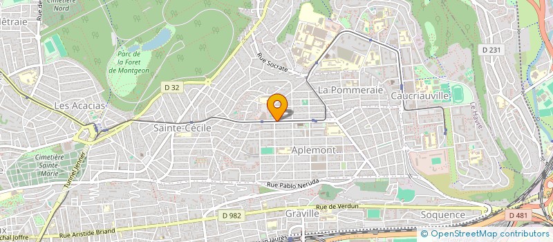 localisation de l'entreprise MADAME VANESSA ANQUETIL  LE HAVRE