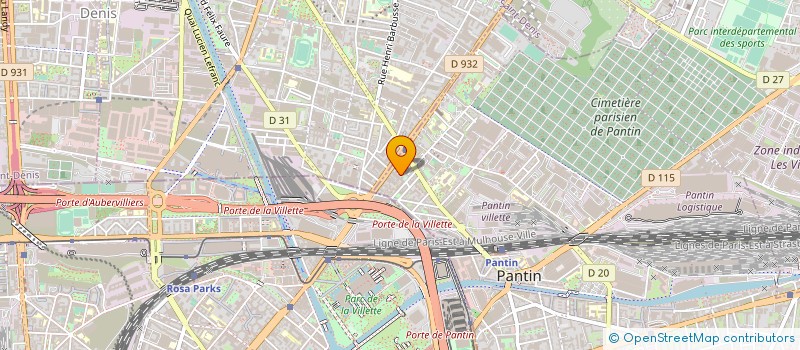 localisation de l'entreprise MADAME VANESSA ARDOUIN  PANTIN