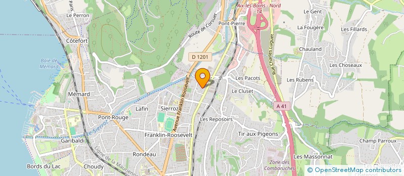 localisation de l'entreprise MADAME VANESSA ARTIS  AIX LES BAINS