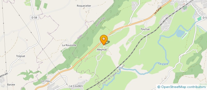 localisation de l'entreprise MADAME VANESSA ASTIER à POLMINHAC