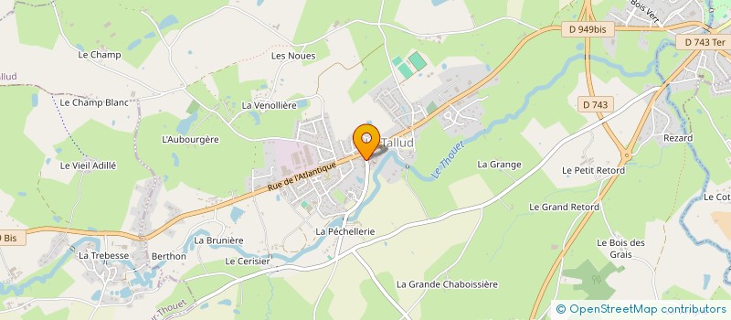 localisation de l'entreprise MADAME VANESSA AUBRY à LE TALLUD