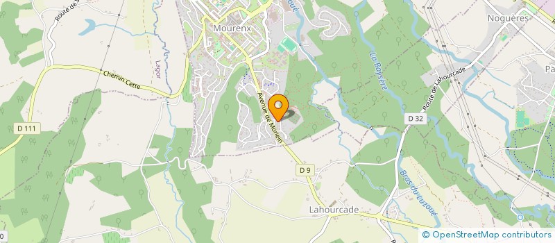 localisation de l'entreprise MADAME VANESSA AUSSET  MOURENX