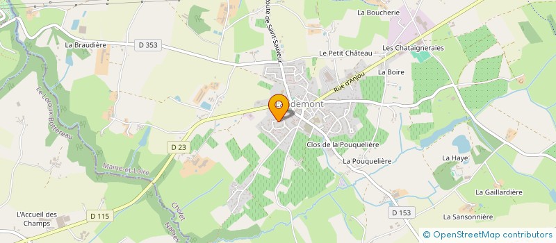 localisation de l'entreprise MADAME VANESSA BADIER  OREE-D'ANJOU