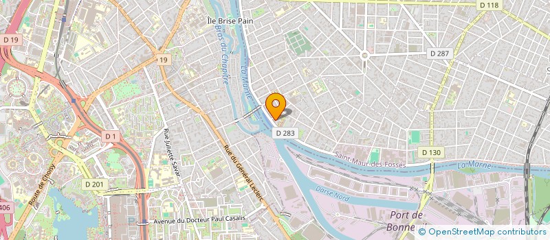 localisation de l'entreprise MADAME VANESSA BAHOUNA  SAINT-MAUR-DES-FOSSES