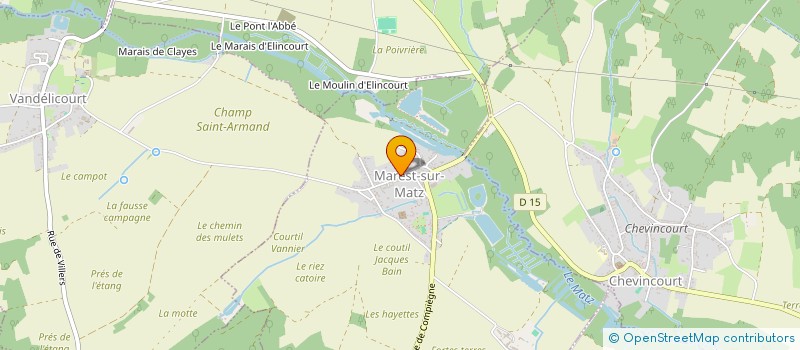 localisation de l'entreprise MADAME VANESSA BAILLY  MAREST-SUR-MATZ