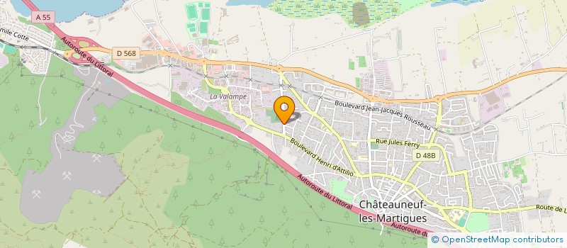 localisation de l'entreprise MADAME VANESSA BALDACCHINO  CHATEAUNEUF-LES-MARTIGUES