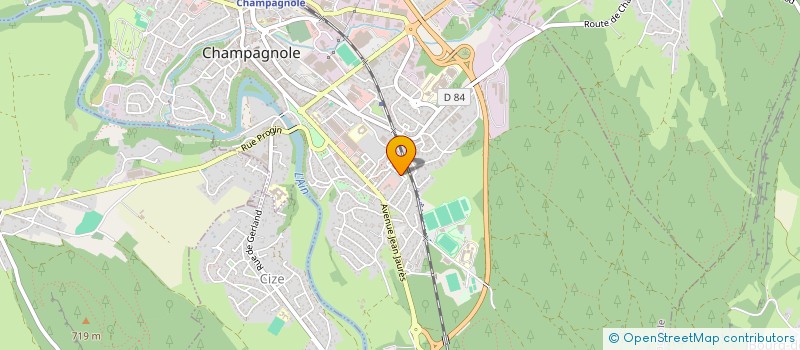 localisation de l'entreprise MADAME VANESSA BASSON  CHAMPAGNOLE