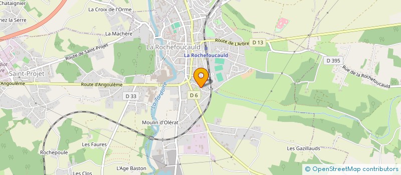 localisation de l'entreprise MADAME VANESSA BEAU à LA ROCHEFOUCAULD-EN-ANGOUMOIS