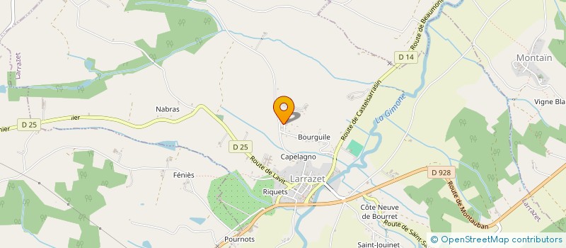 localisation de l'entreprise MADAME VANESSA BECCALETTO  LARRAZET