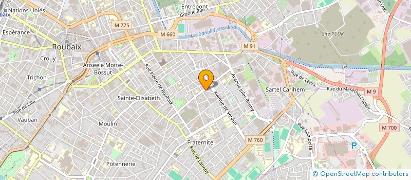 localisation de l'entreprise MADAME VANESSA BEN MAKHLOUF  ROUBAIX