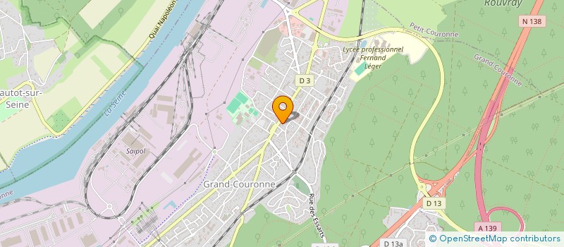 localisation de l'entreprise MADAME VANESSA BENARD  GRAND-COURONNE