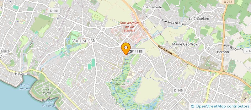 localisation de l'entreprise MADAME VANESSA BERGEAUD  VAUX-SUR-MER