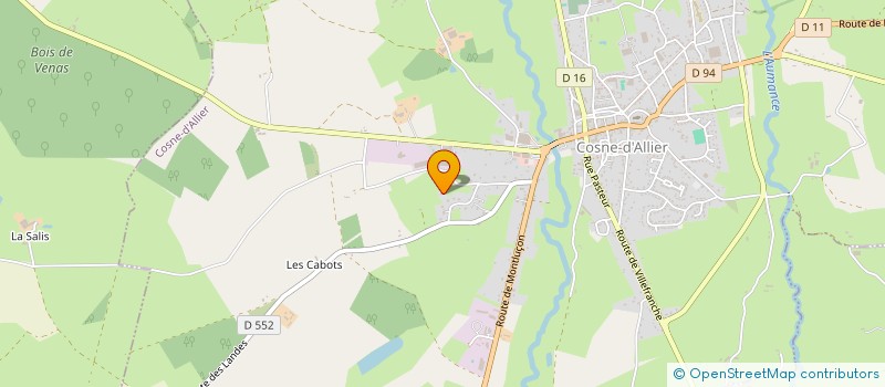 localisation de l'entreprise MADAME VANESSA BIEGNON  COSNE-D'ALLIER