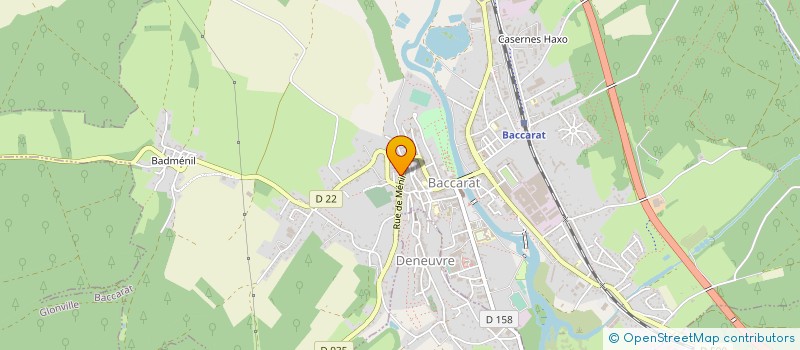 localisation de l'entreprise MADAME VANESSA BITSCH  BACCARAT