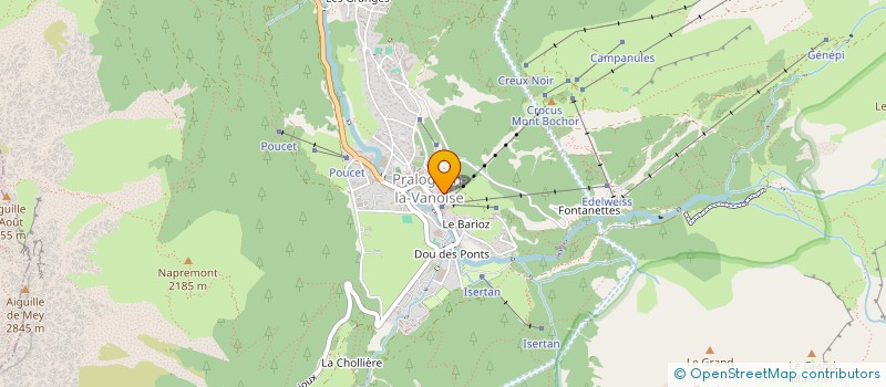 localisation de l'entreprise MADAME VANESSA BLANC  PRALOGNAN-LA-VANOISE