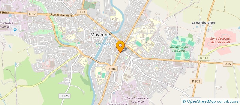 localisation de l'entreprise MADAME VANESSA BODET  MAYENNE