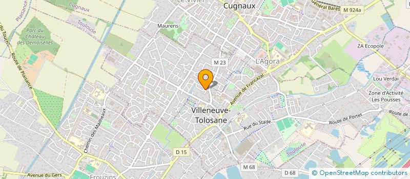 localisation de l'entreprise MADAME VANESSA BOMBARON à VILLENEUVE-TOLOSANE