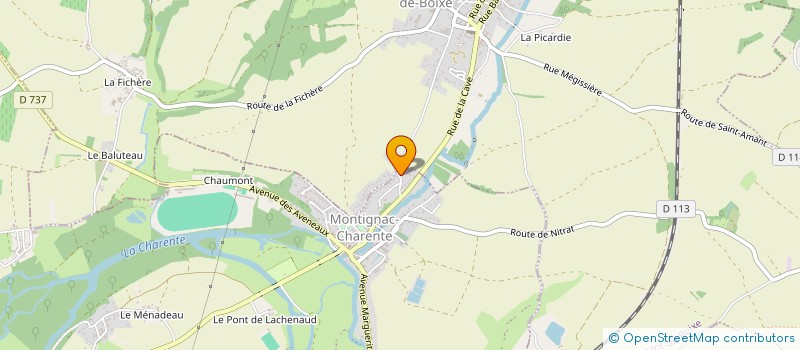 localisation de l'entreprise MADAME VANESSA BONHOMME à MONTIGNAC-CHARENTE